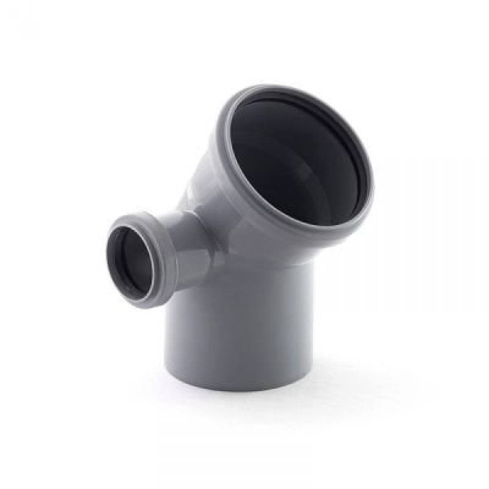 Otvod s vixodom leviy (110x50/45°)