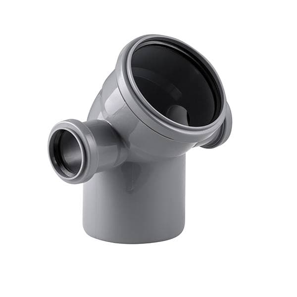 Otvod s vixodom leviy+praviy (110x50x50/45°)